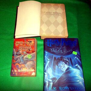 Lot 3 Harry Potter Books Phoenix Azkaban Soft Hard Cover J.K. Rowling